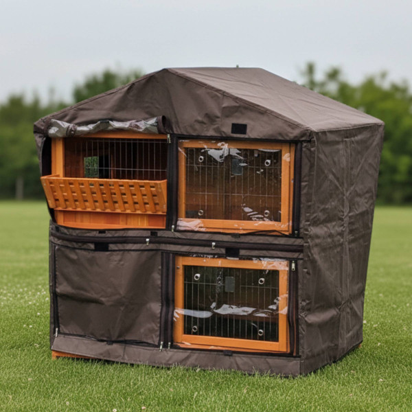 Regenschutz Wetterschutz Windschutz für Kleintierstall Hoppolino