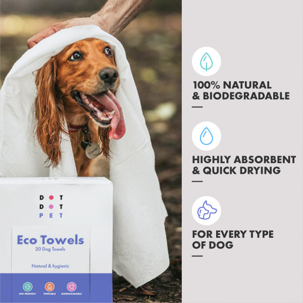 Eco-Friendly Dog Towels – Biodegradable & Super Absorbent | DotDotPet