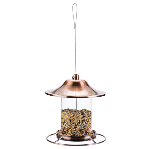 Golden Lantern Bird Feeder