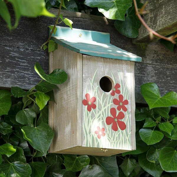 Wildflower Bird House – Charming Birdhouse for Your Garden